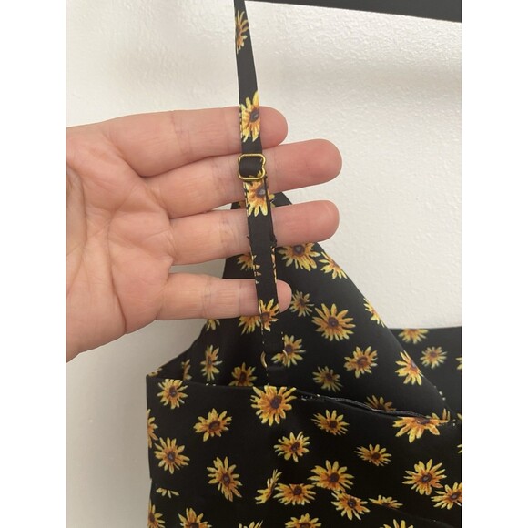 We Wore What Women Spaghetti Strap Cowl Neck Ditsy Dasies Midi Floral Dress 6 - Picture 13 of 15
